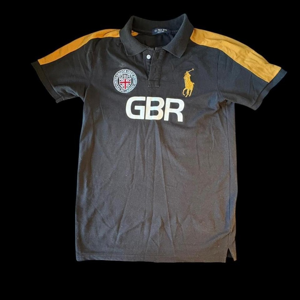 Black and yellow Ralph Lauren polo shirt MEN SIZE M